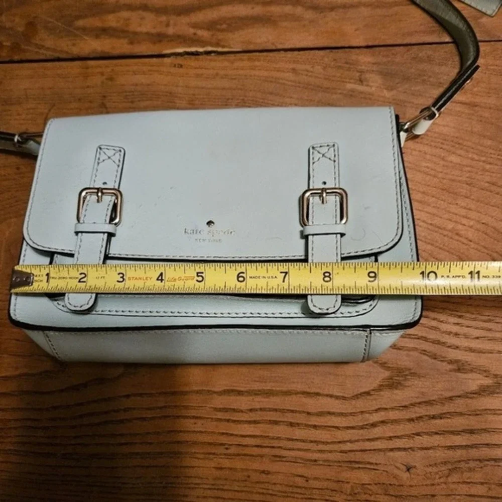 Kate Spade NY New York Scout Essex Crossbody Bag in Cy Blue Long Strap Leather
